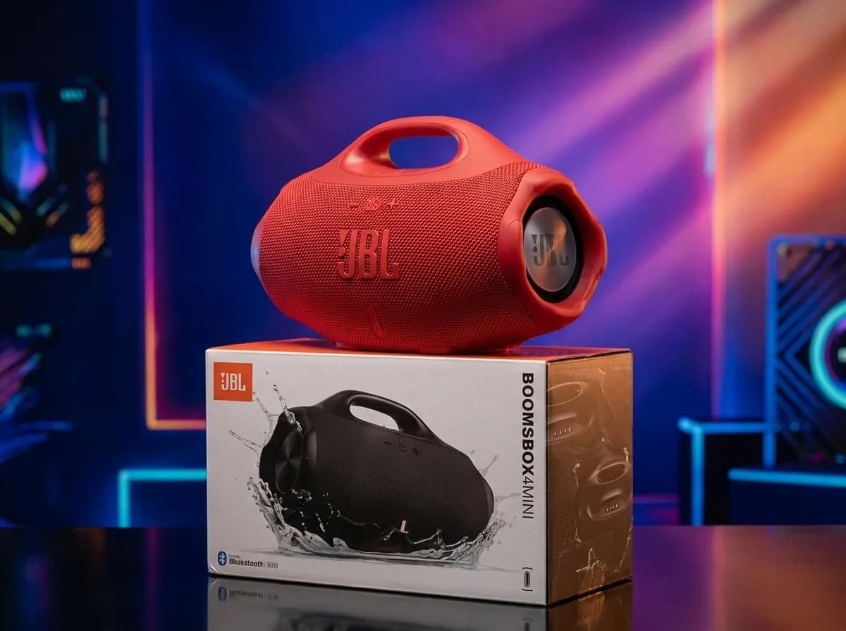 ​JBL Boombox 4 Mini Portable Bluetooth Speaker with 15W Sound,
