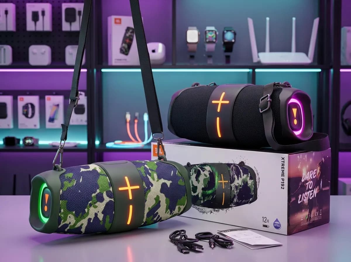 XTREME P192 Portable Wireless Bluetooth Speaker with 12W HD Sound, RGB LED Light & IPX6 Waterproof 3