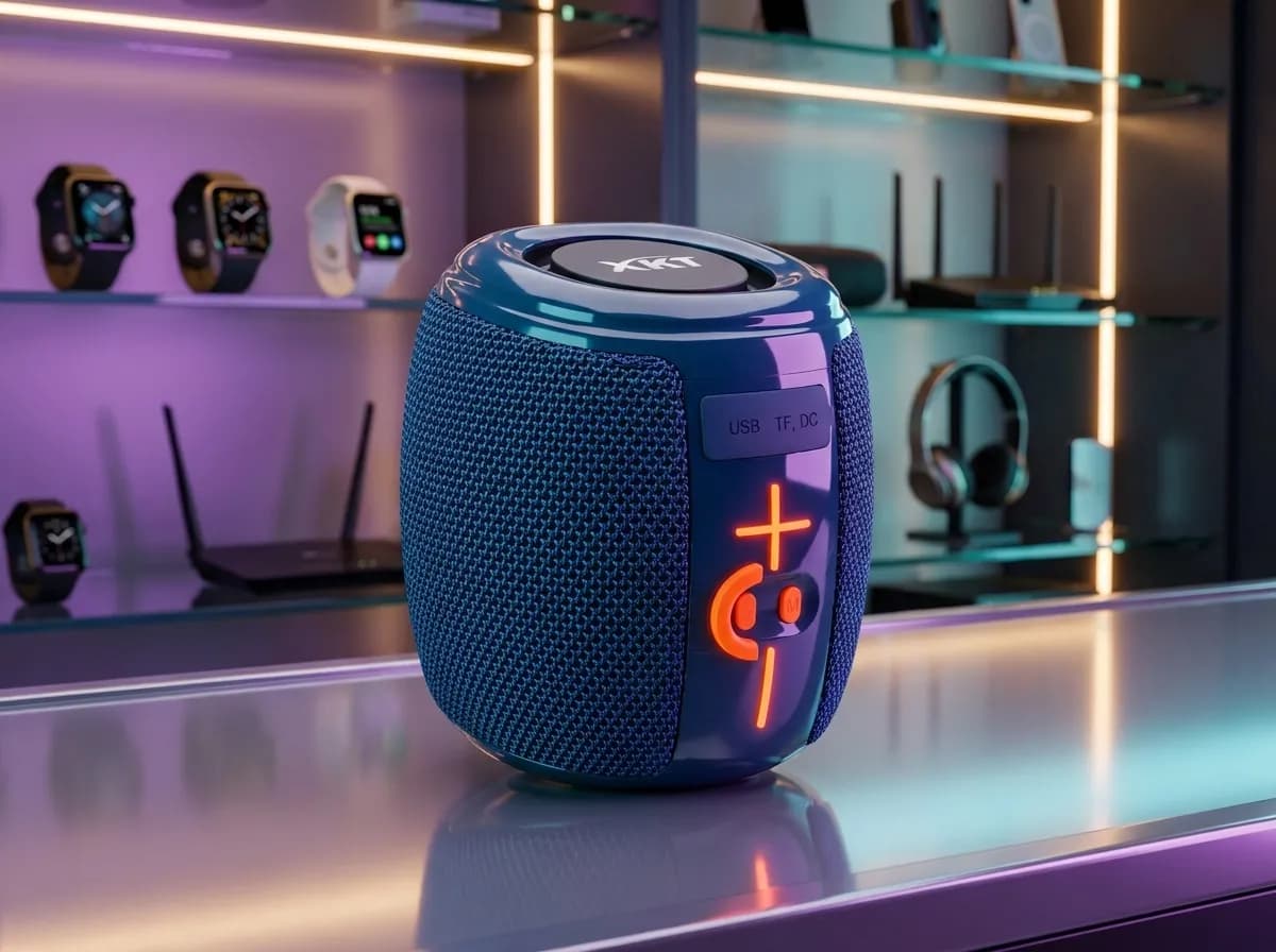XKT V36MINI Portable Bluetooth Speaker with IPX6 Waterproof Rating, RGB Light & TF/USB Support 2